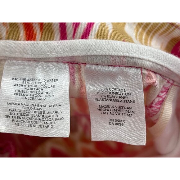 Jones New York Sport Stretch Crop Print Jean Tan Pink Size 18W - Picture 5 of 5